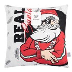 Наволочка декоративная Этель «Real Santa», 40х40 см, 100 п/э, велюр - фото 47138640