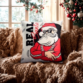 Наволочка декоративная Этель «Real Santa», 40х40 см, 100 п/э, велюр