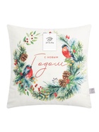 Наволочка декоративная новогодняя «Этель. Венок», 40×40 см, велюр - Фото 6