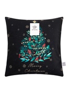 Наволочка декоративная новогодняя «Этель. Ёлочка», 40×40 см, велюр, чёрная - Фото 7
