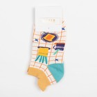 Носки женские MINAKU «Абстракция», цвет бежевый, размер 36-41 (23-27 см) - фото 804743073