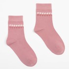 Носки женские MINAKU «Гусиные лапки», цвет розовый, размер 36-39 (23-25 см) - Фото 1