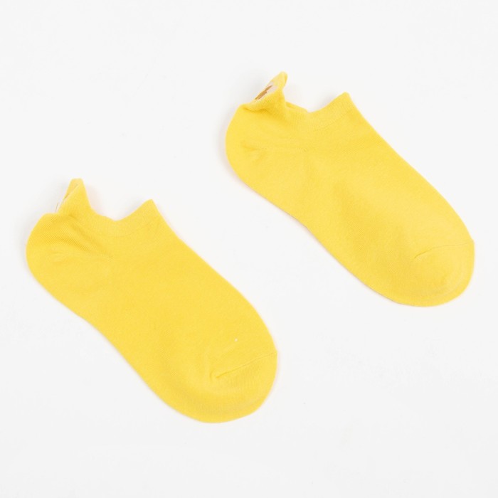 Носки женские укороченные MINAKU «Банан», цвет жёлтый, размер 36-39 (23-25 см) - Фото 1