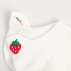 Носки женские укороченные MINAKU «Клубника», цвет экрю, размер 36-39 (23-25 см) - фото 23211465