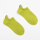 Носки женские укороченные MINAKU «Авокадо», цвет зелёный, размер 36-39 (23-25 см) - Фото 1