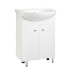 Комплект мебели: для ванной комнаты "Вега 55": зеркало-шкаф + тумба + раковина - Фото 2