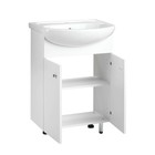 Комплект мебели: для ванной комнаты "Вега 55": зеркало-шкаф + тумба + раковина - Фото 3
