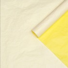 Бумага для упаковок, UPAK LAND, жатая, эколюкс, двухцветная, двусторонняя, желтая, светлая, белая, рулон 1 шт., 0,7 х 5 м - Фото 1
