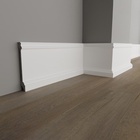 Плинтус пластиковый ударопрочный белый 100х16х2000мм - фото 30757103