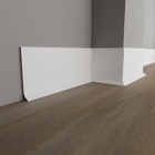 Плинтус пластиковый ударопрочный белый 100х16х2000мм 7731107