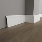 Плинтус пластиковый ударопрочный белый 80х16х2000мм 7731108