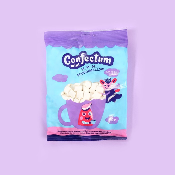 Маршмеллоу «Confectum Mini» с ароматом пломбира 70г - Фото 1