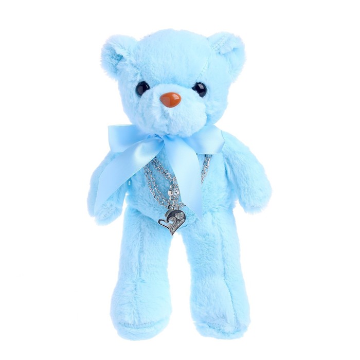 Мягкая игрушка «Самой прекрасной», голубой мишка - фото 1907384369