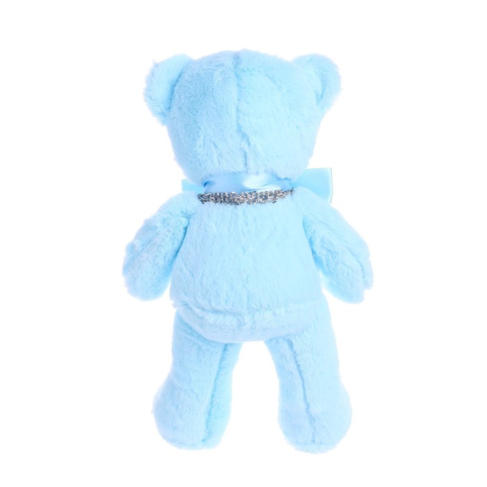 Мягкая игрушка «Самой прекрасной», голубой мишка - фото 1907384371