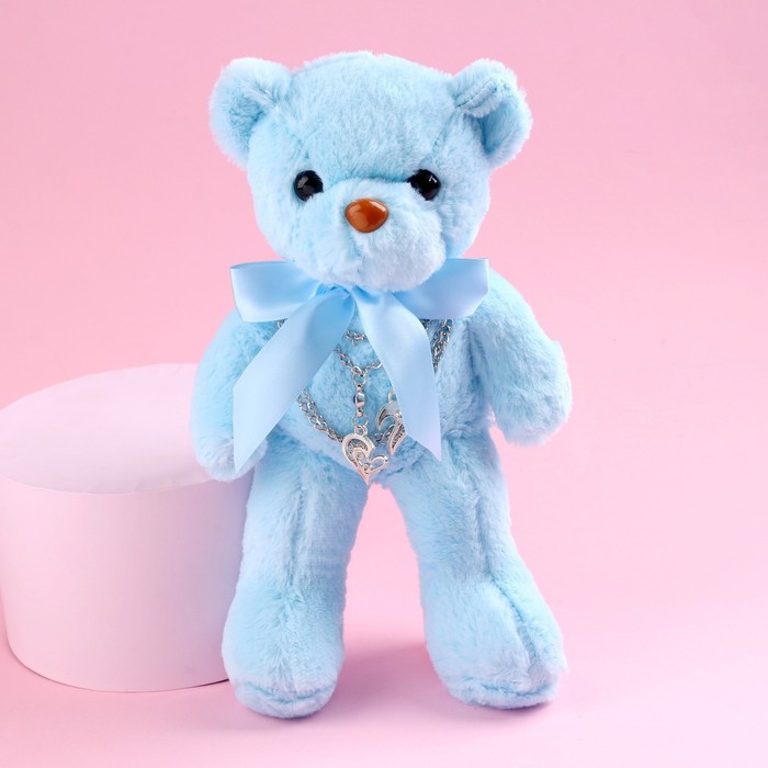 Мягкая игрушка «Самой прекрасной», голубой мишка - фото 1907384368