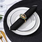 Кольцо для салфетки «Елизавета. Лебедь», 5×4,5×4 см, цвет металла золотой 7374553