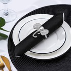 Кольцо для салфетки Nature «Слон», 5.5×5×4.7 см, металл, пластик, серебристое - Фото 2