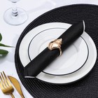 Кольцо для салфетки Nature, 5×3,5×4,5 см, цвет золотой - фото 25349641