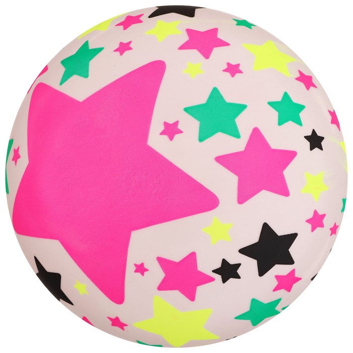 Мяч детский «Звёзды», d=22 см, 60 г, цвет МИКС - Фото 1