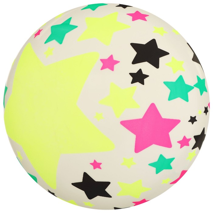 Мяч детский «Звёзды», d=22 см, 60 г, цвет МИКС - фото 1905936770
