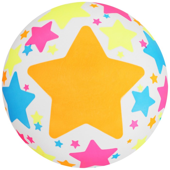 Мяч детский «Звёзды», d=22 см, 60 г, цвет МИКС - фото 1905936771