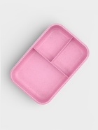 Ланч-бокс в школу TAKE IT EASY, 800 мл, 3 ячейки, с приборами, 12×7.6×20 см, пшеничная солома, розовый - Фото 5