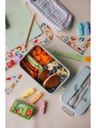 Ланч-бокс в школу TAKE IT EASY, 800 мл, с приборами, 12×7.6×20 см, пшеничная солома, голубой - Фото 7