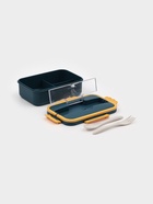 Ланч - бокс для еды Доляна, 3 секции, приборы, 1.3 л, 15.5×7.5×21.5 см, пластик, синий - Фото 5