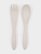 Ланч - бокс для еды Доляна, 3 секции, приборы, 1.3 л, 15.5×7.5×21.5 см, пластик, синий - фото 61018056