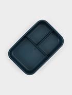 Ланч - бокс для еды Доляна, 3 секции, приборы, 1.3 л, 15.5×7.5×21.5 см, пластик, синий - фото 61018057