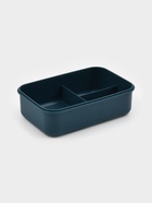 Ланч - бокс для еды Доляна, 3 секции, приборы, 1.3 л, 15.5×7.5×21.5 см, пластик, синий - фото 61018058