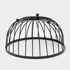 Фруктовница Доляна, 25×25×13.5 см, чёрная - Фото 3