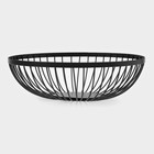 Фруктовница Доляна «Лофт», 28×28×8 см, чёрная - Фото 3