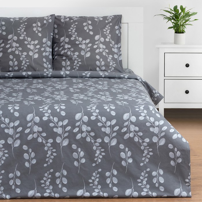 Постельное бельё евро «Этель. Эвкалипт», поплин