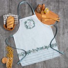 Фартук кухонный «Этель» Flower mood=60×70 см, 100% хлопок, репс 210 г/м² - Фото 1