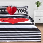 Постельное бельё 1.5-спальный «Этель» Love Forever, бязь - Фото 3