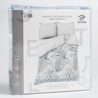 Постельное бельё Этель Евро Gray tropics 200х215 см, 220х240 см, 70х70 см - 2 шт - Фото 7