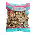 Шар латексный 12", хром, набор 50 шт., цвет золото - фото 21500209