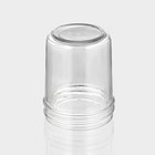 Банка для сыпучих Доляна «Сильвер», 280 мл, 7×10.5 см, с металлической крышкой, стекло, прозрачная - Фото 4