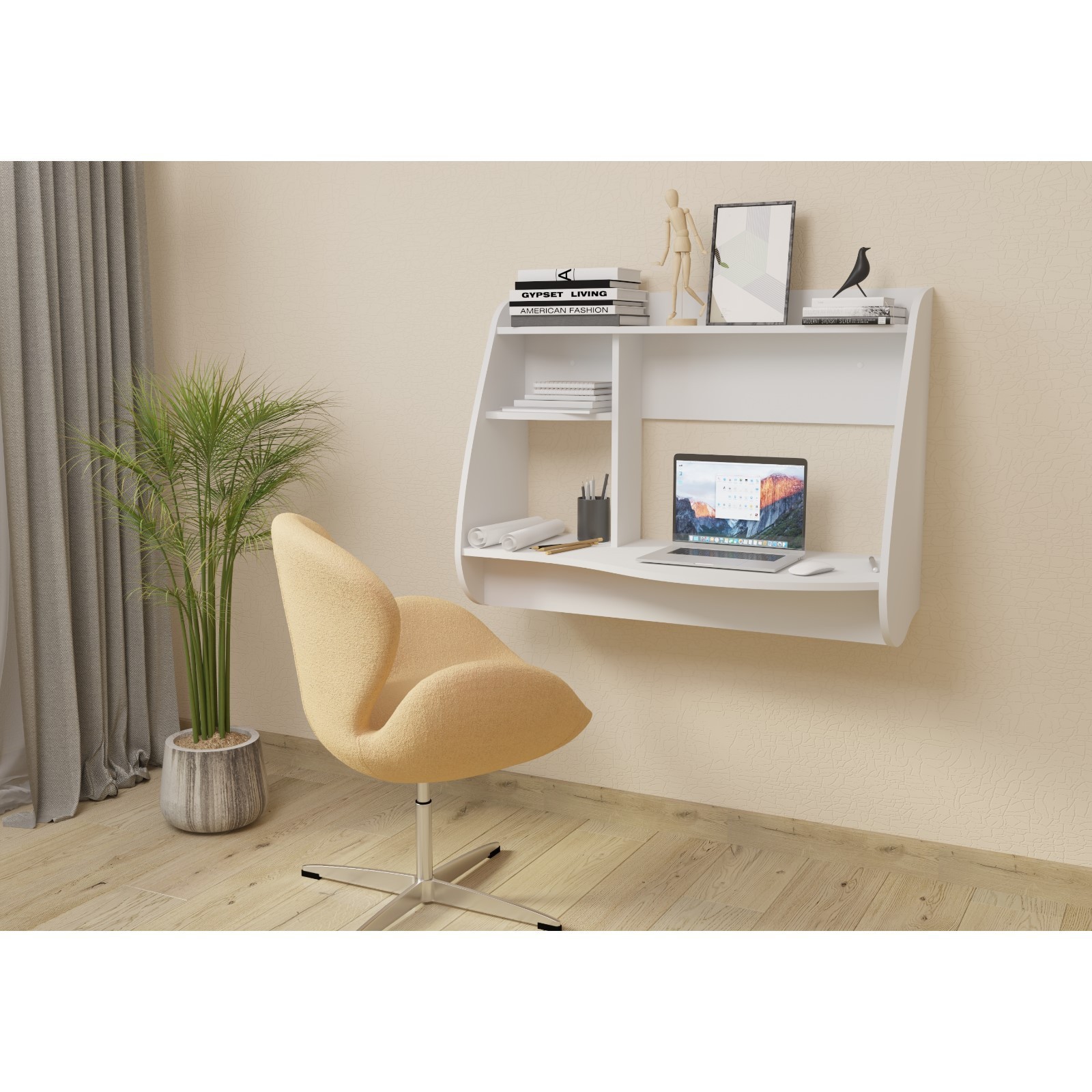 Стол рабочий подвесной СМАРТ, 1000х450х750, Белый (7721701) - Купить по ...