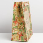 Пакет подарочный крафтовый вертикальный, упаковка, «Персики», ML 23 х 27 х 11.5 см - Фото 2