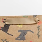 Пакет подарочный крафтовый вертикальный, упаковка, «Beautiful», ML 23 х 27 х 11.5 см - Фото 4