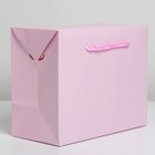 Пакет—коробка «Розовый», 23 × 18 × 11 см - фото 6550256