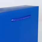 Пакет—коробка «Синий», 23 × 18 × 11 см - Фото 3