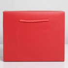 Пакет—коробка «Красный», 23 × 18 × 11 см - фото 6550276