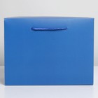 Пакет—коробка «Синий», 28 × 20 × 13 см - фото 6550288
