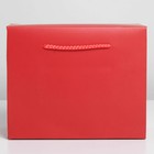 Пакет—коробка «Красный», 28 × 20 × 13 см - фото 6550302
