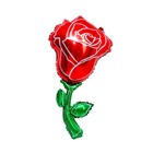 Шар фольгированный 37" «Роза акварель», цвет красный - фото 24363760