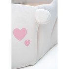 Кровать Romack «Мишка» Masha с кармашками, белый велюр, матрас в комплекте - Фото 2