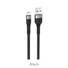Кабель Hoco X34, microUSB - USB, 2.4 А, 1 м, PVC оплетка, плоский, черный 7728618 - фото 110937